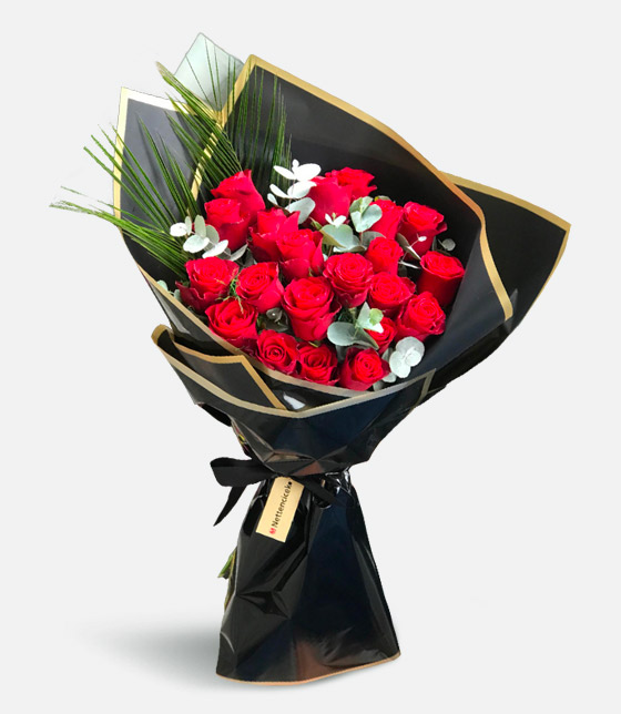 11 Kırmızı Gül Buketi
