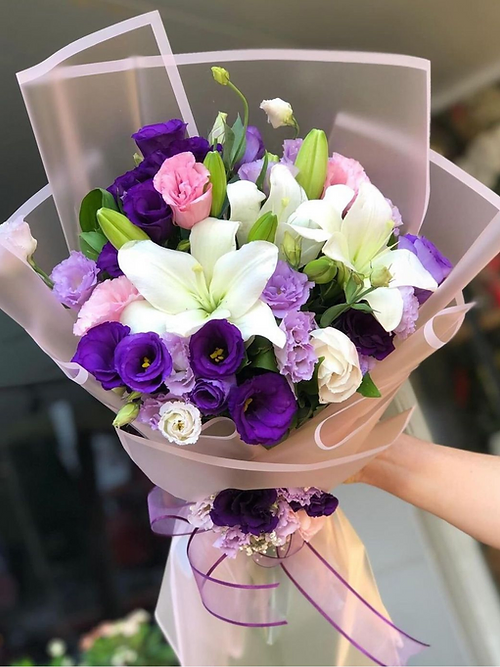 LİLYUM ve LİSYANTÜS BUKETİ